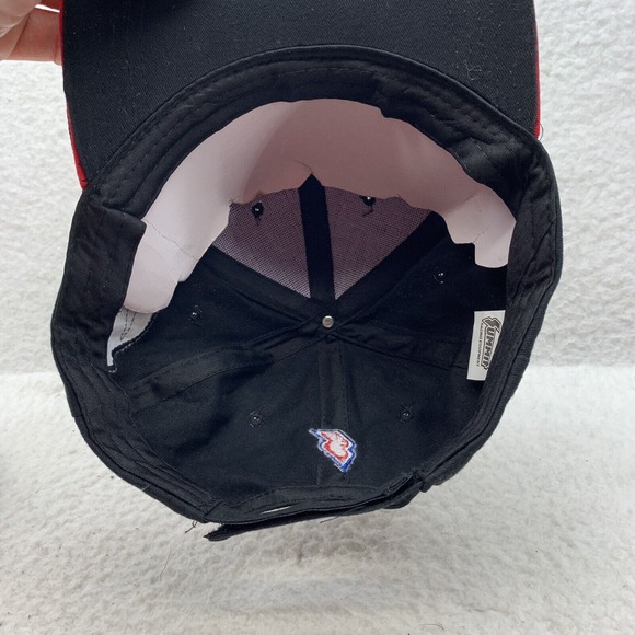 Summit Racing Baseball Hat Mens Hook Loop OSFM Black Red American Flag Dad Cap - Picture 6 of 6